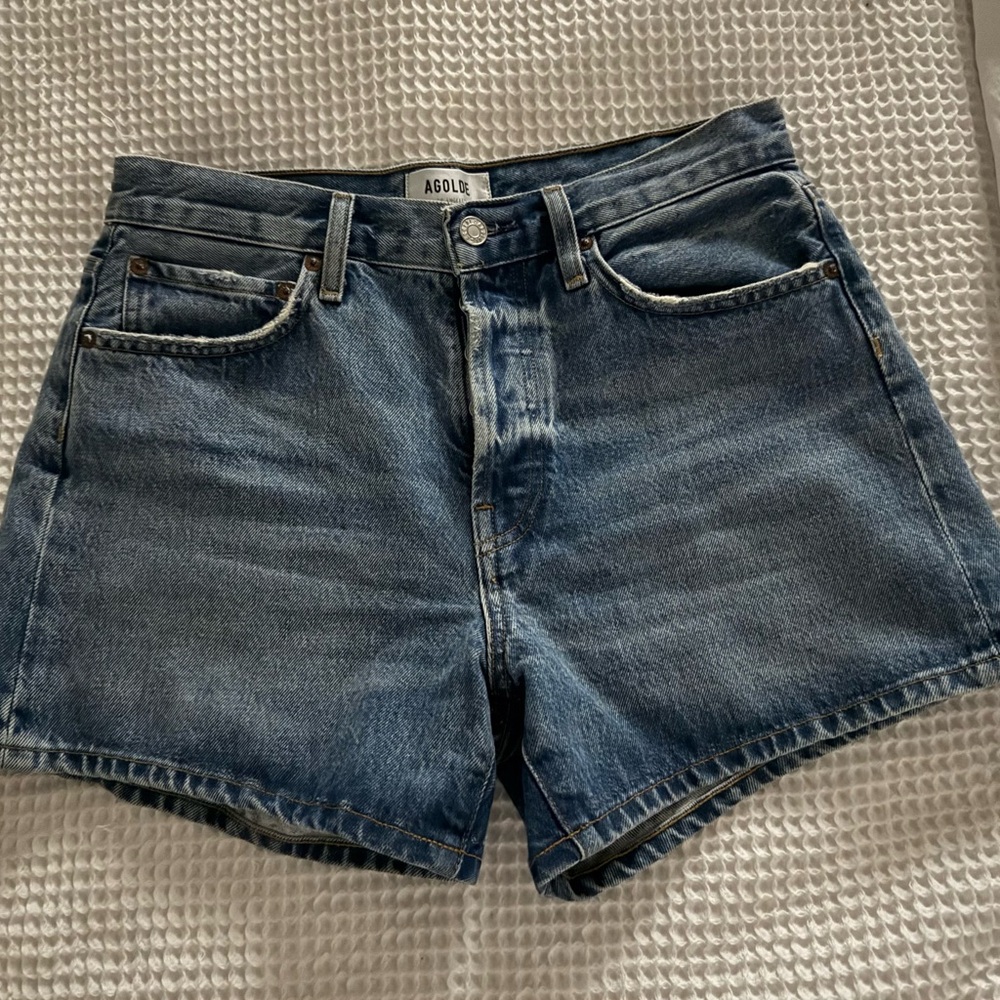Agolde Classic Blue Jean Shorts